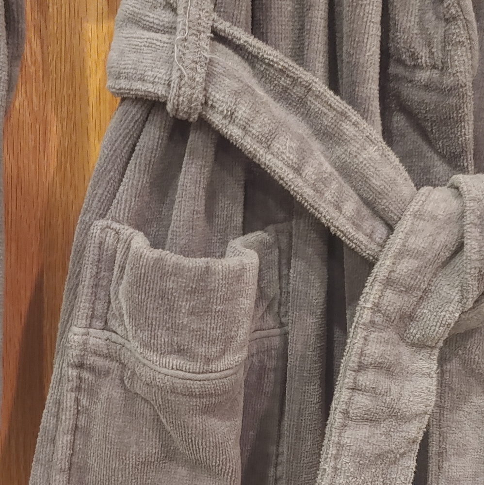 Gray Velour Robe - image 6
